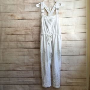 HASHTTAG IN TREND STRIPED OVERALL STYLE JUMPSUIT